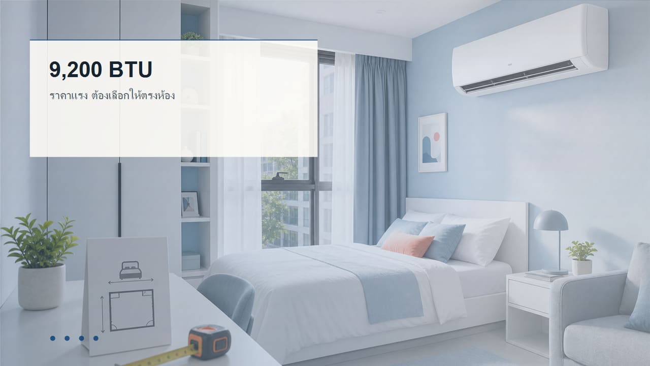 ภาพห้องสำหรับประเมิน BTU ของ Carrier 42TVAB010ABI