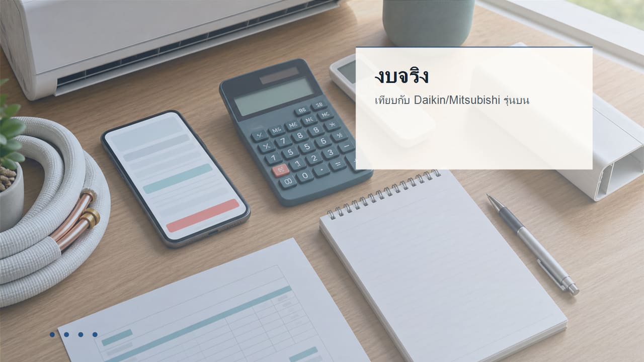 ภาพประกอบต้นทุนจริงของ Carrier 42TVAB010ABI