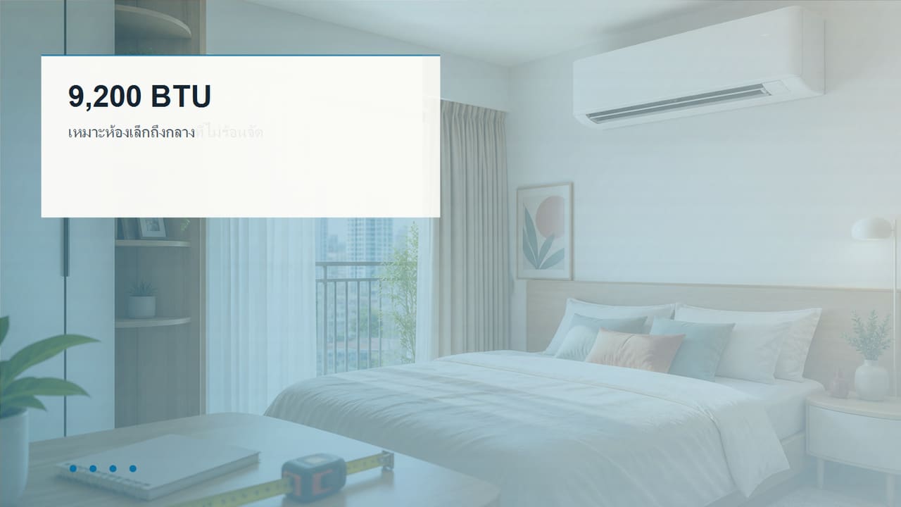 ภาพห้องสำหรับประเมิน BTU ของ Carrier 42TVBA010