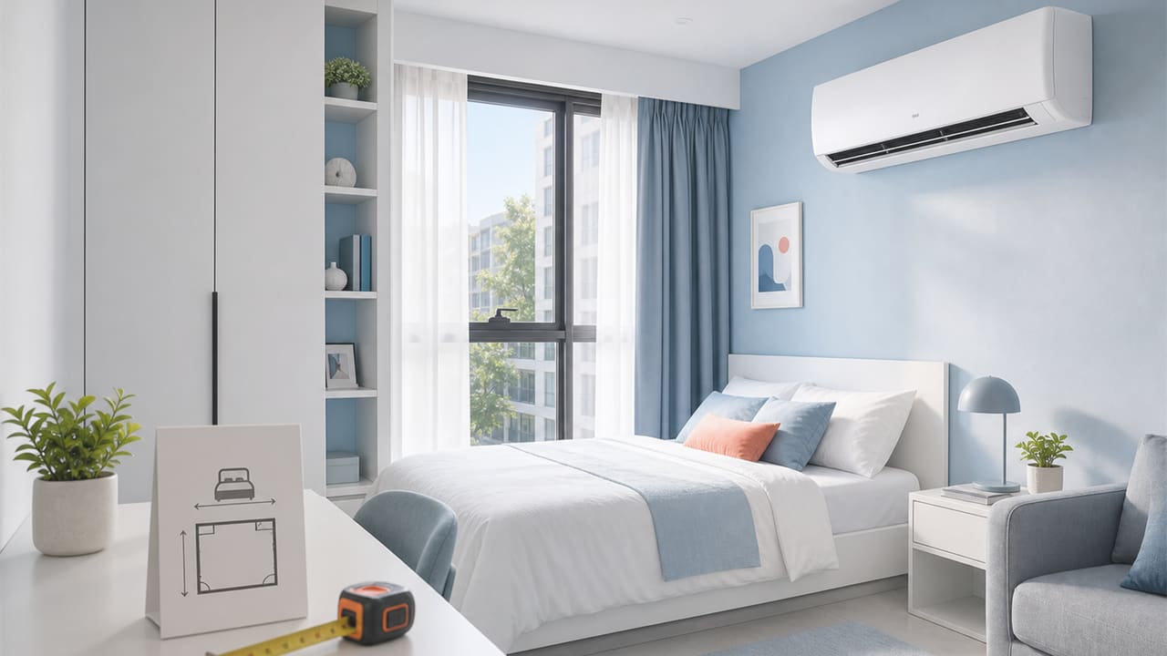ภาพห้องสำหรับประเมิน BTU ของ Daikin FTKZ09