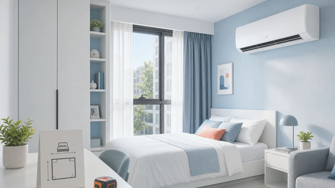 ภาพห้องสำหรับประเมิน BTU ของ Daikin FTM09