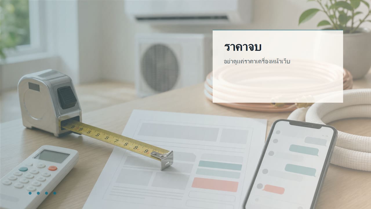 ภาพประกอบต้นทุนจริงของ Mitsubishi MSY-GY09VF