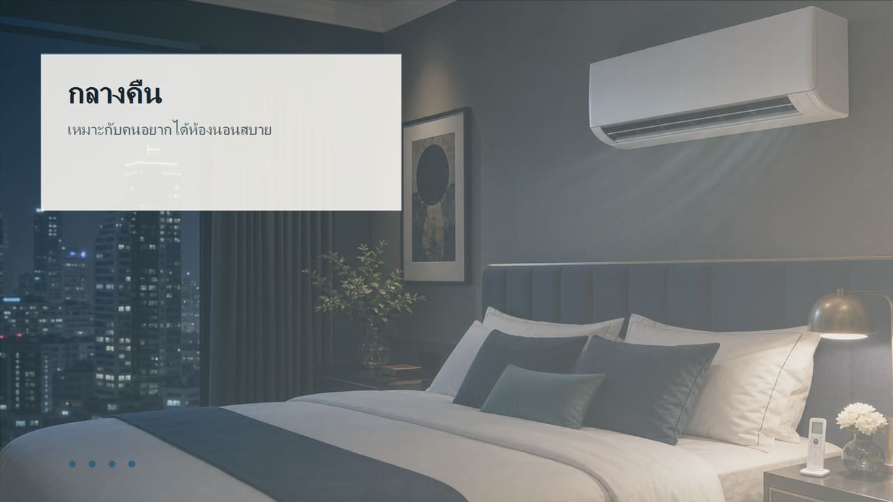 ภาพห้องนอนสำหรับดูการใช้งาน Mitsubishi MSY-GY09VF