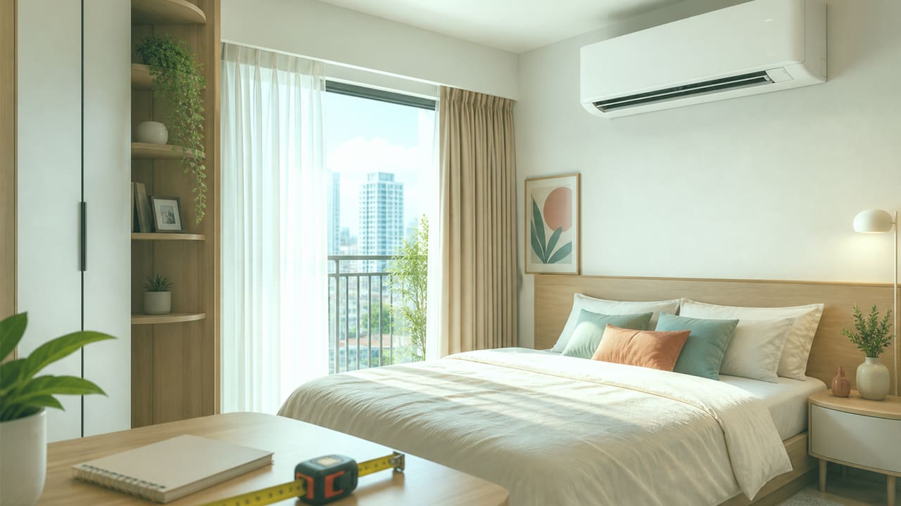 ภาพห้องสำหรับประเมิน BTU ของ Sharp AH-X10BB