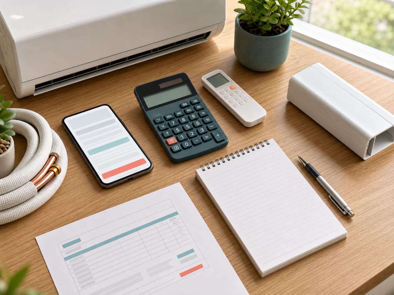 ภาพโต๊ะคำนวณต้นทุนจริงก่อนซื้อแอร์ Xiaomi Mijia Air Inverter Eco